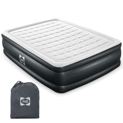 Sealy 94056E-BW Tritech 20 Inch Built-In Pump Inflatable Mattress Queen Airbed (For Parts)
