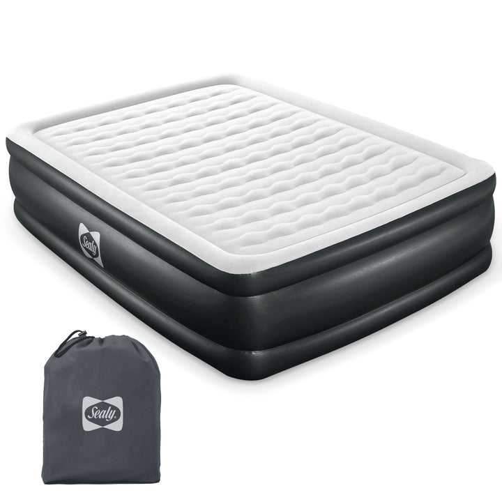Sealy Tritech 20 Inch Built-In Pump Inflatable Mattress Queen Airbed (Used)