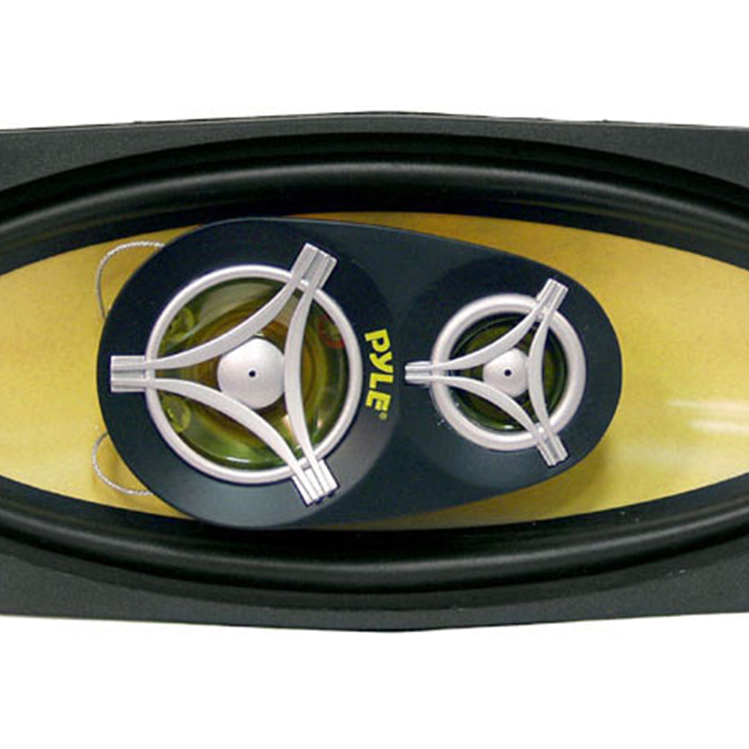 Pyle PLG41.3 3 Way 300 Watt Car Audio Stereo Coaxial Speakers, Pair (Open Box) - VMInnovations