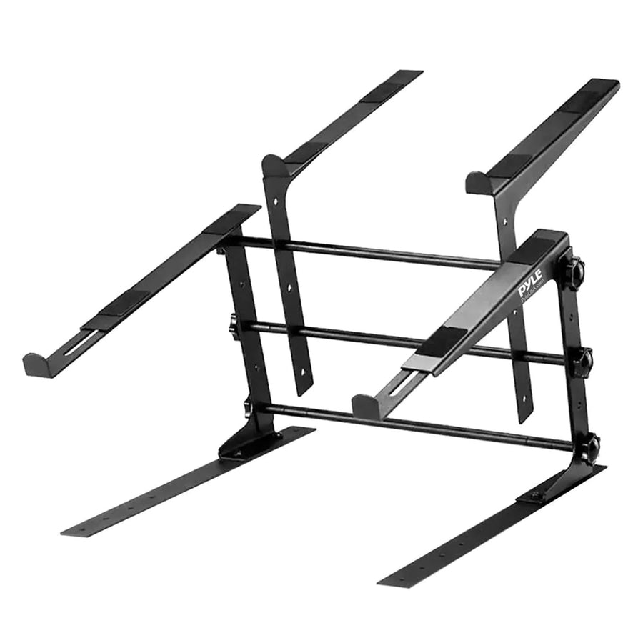 Pyle PLPTS38 Portable Adjustable Dual Device DJ Laptop Stand Workstation (Used) - VMInnovations