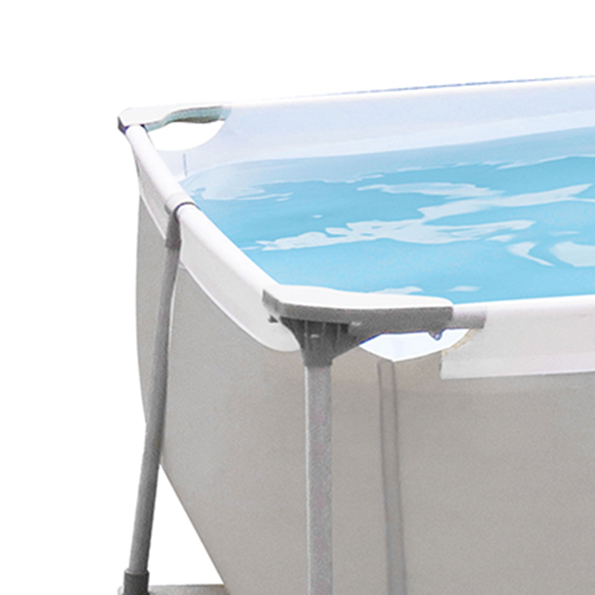 JLeisure 17773 10 x 6.5 Ft Above Ground Rectangular Steel Frame Swimming Pool