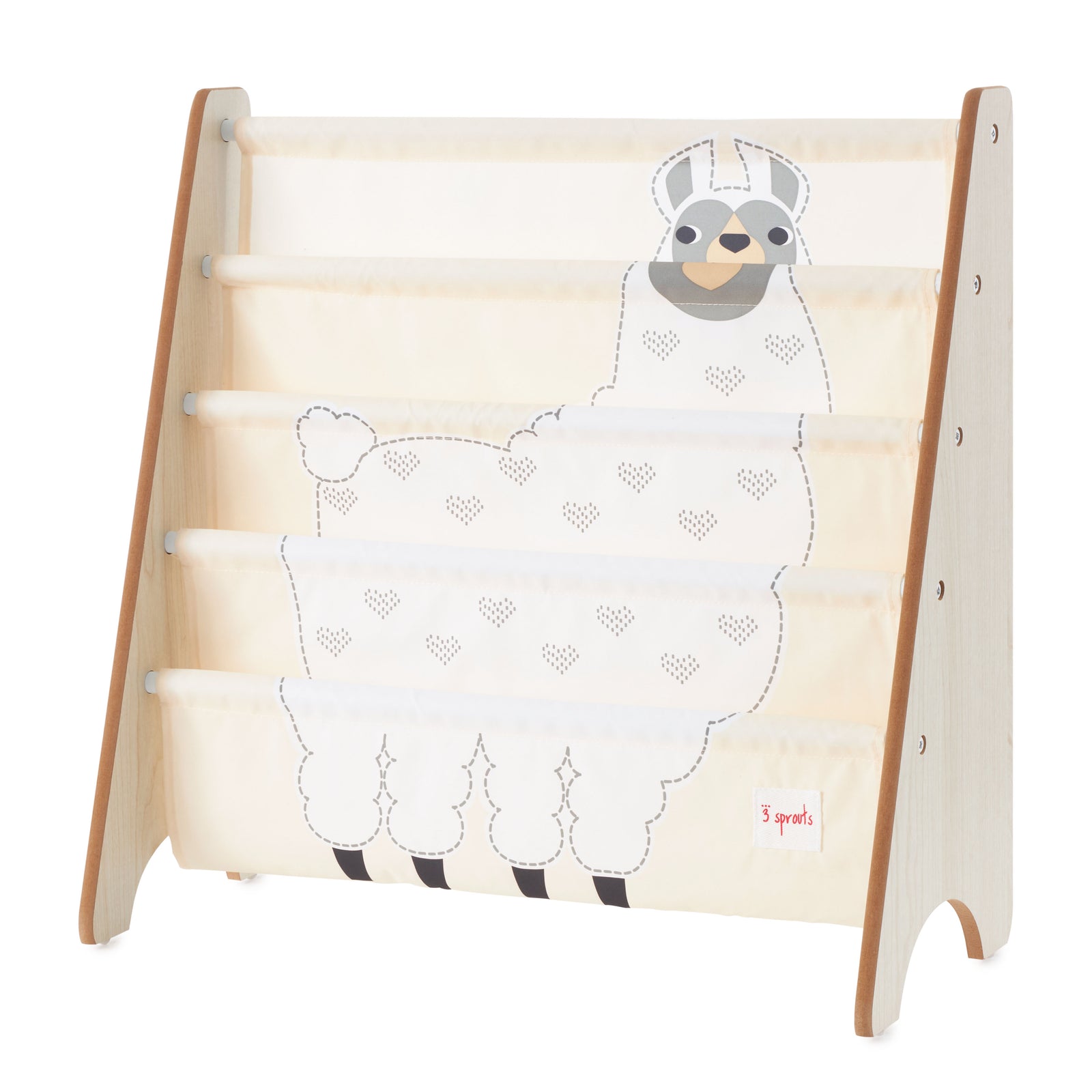 3 Sprouts Kids Storage Organizer Baby Room Bookcase Furniture, Llama (Open Box) - VMInnovations
