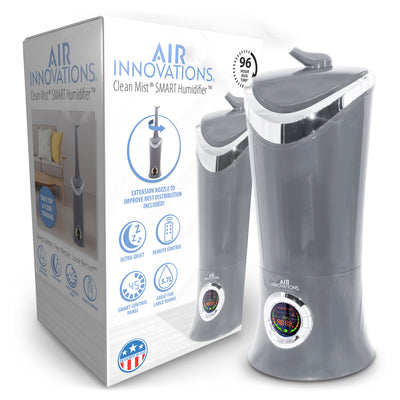 Air Innovations MH-701BA Cool Mist Aromatherapy Humidifier, Platinum (Open Box) - VMInnovations