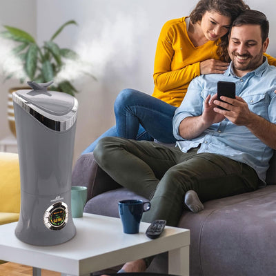Air Innovations MH-701BA Cool Mist Aromatherapy Humidifier, Platinum (Open Box) - VMInnovations