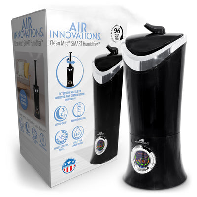 Air Innovations Ultrasonic Cool Mist Aromatherapy Humidifier, Black (Open Box)