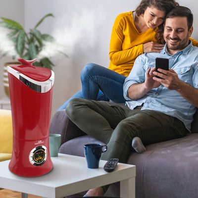 Air Innovations Ultrasonic Cool Mist Aromatherapy Digital Humidifier, Red (Used) - VMInnovations