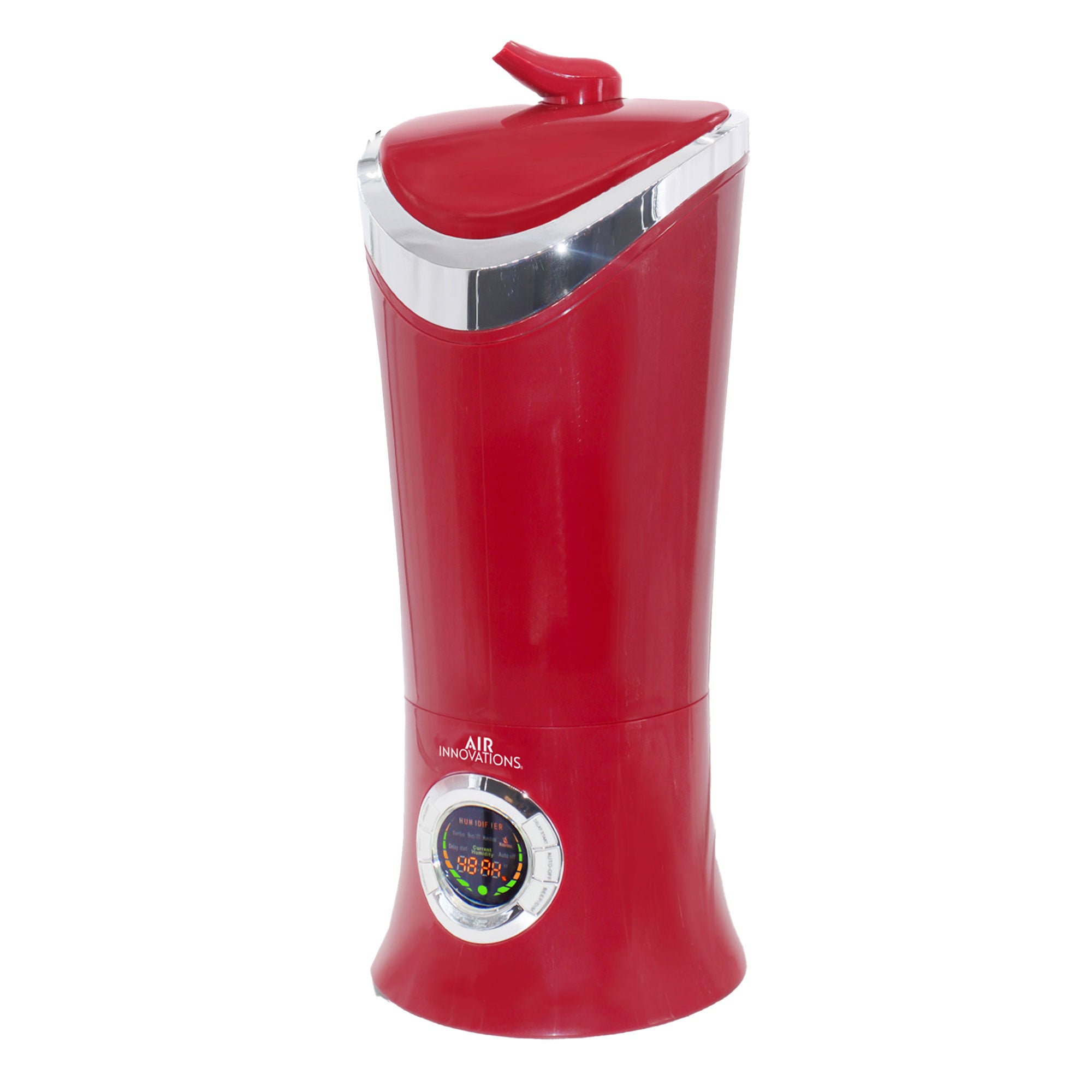 Air Innovations Ultrasonic Cool Mist Aromatherapy Digital Humidifier, Red (Used) - VMInnovations