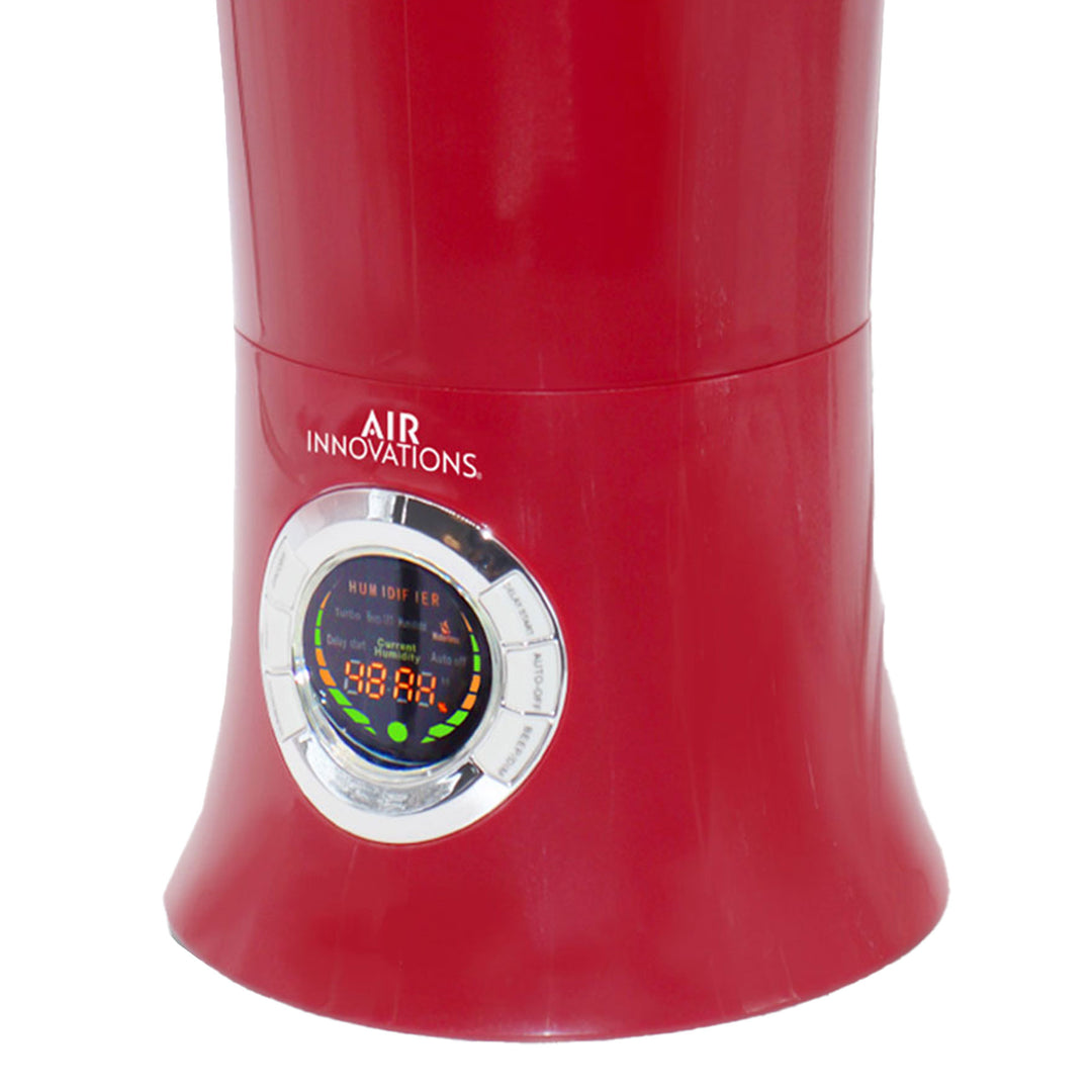 Air Innovations Ultrasonic Cool Mist Aromatherapy Digital Humidifier, Red (Used)