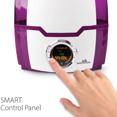 Air Innovations Cool Mist Ultrasonic Humidifier, Purple (Open Box) - VMInnovations