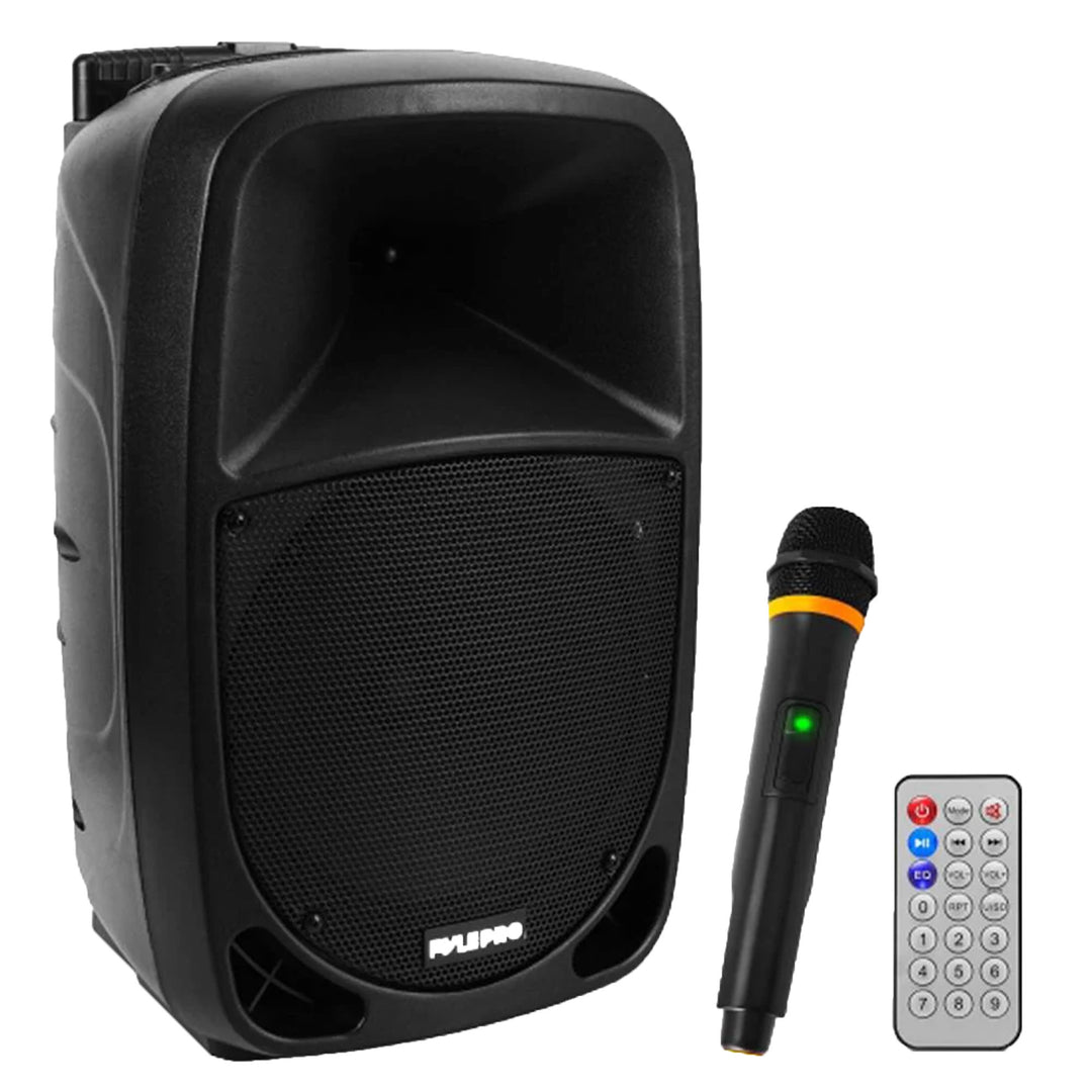 Pyle Bluetooth Portable Stereo Karaoke Speaker w/ Wireless Microphone (Open Box)