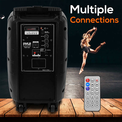 Pyle Bluetooth Portable Stereo Karaoke Speaker w/ Wireless Microphone (Open Box) - VMInnovations