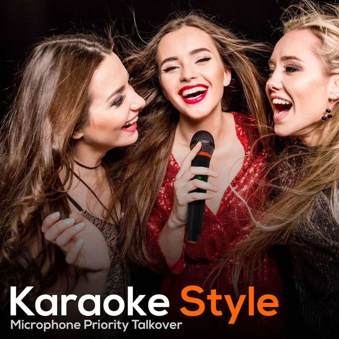Pyle Bluetooth Portable Stereo Karaoke Speaker Wireless Microphone (For Parts)