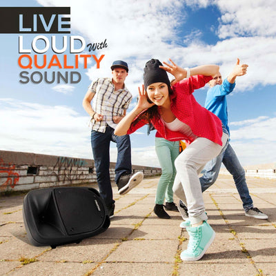 Pyle Bluetooth Portable Stereo Karaoke Speaker w/ Wireless Microphone (Open Box) - VMInnovations