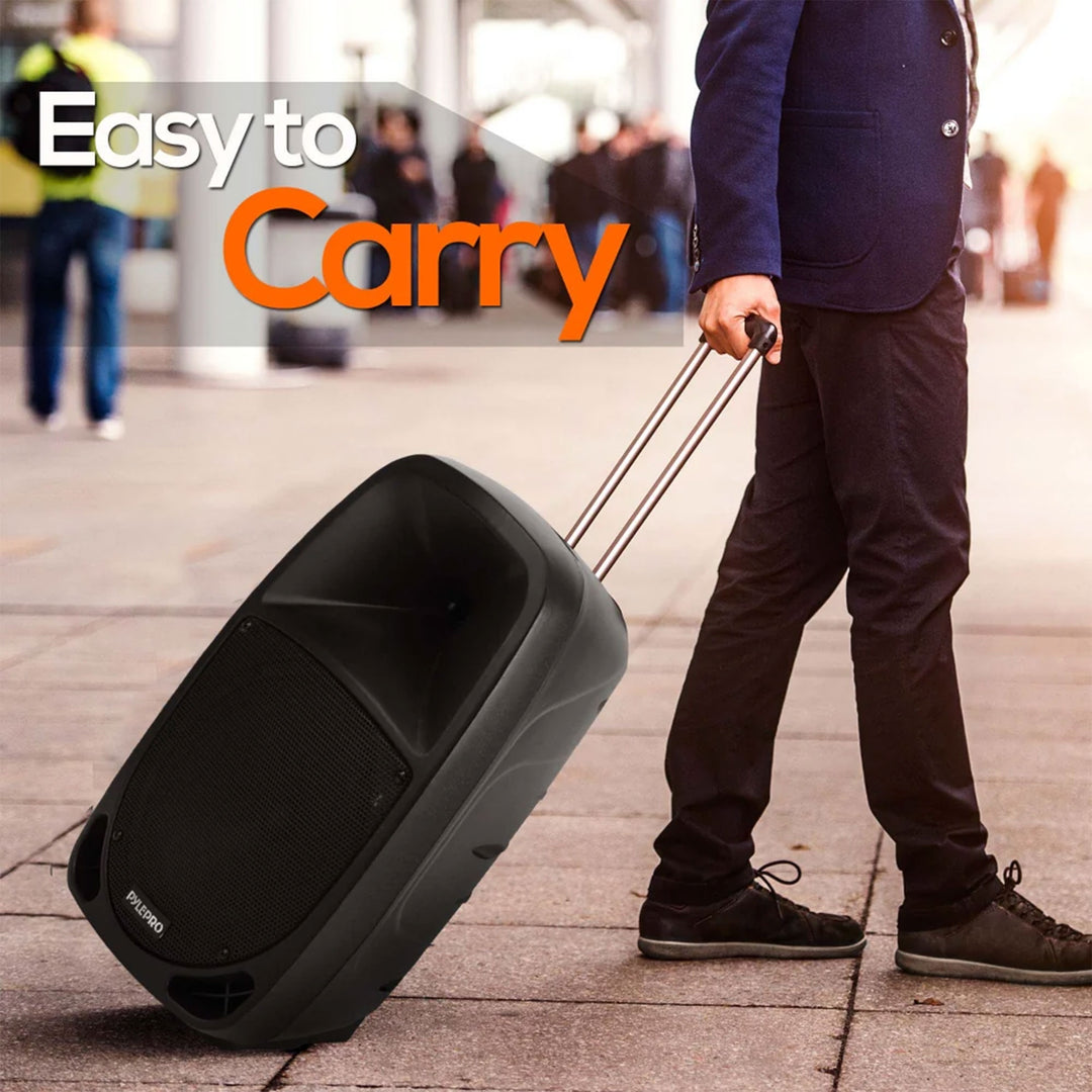 Pyle Bluetooth Portable Stereo Karaoke Speaker w/ Wireless Microphone (Open Box) - VMInnovations