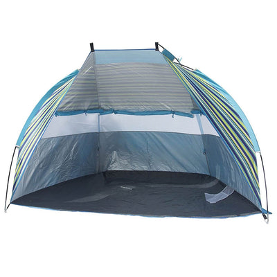 Texsport Calypso Cabana 2 Person Popup Canopy Shade Shelter Beach Tent, Blue