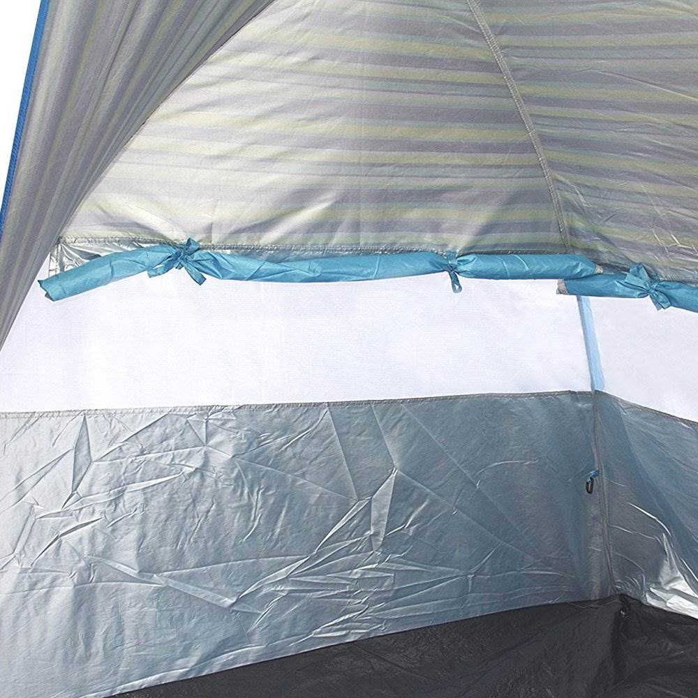 Texsport Calypso Cabana 2 Person Popup Canopy Shade Shelter Beach Tent, Blue