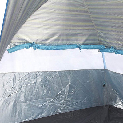 Texsport Calypso Cabana 2 Person Popup Canopy Shade Shelter Beach Tent, Blue