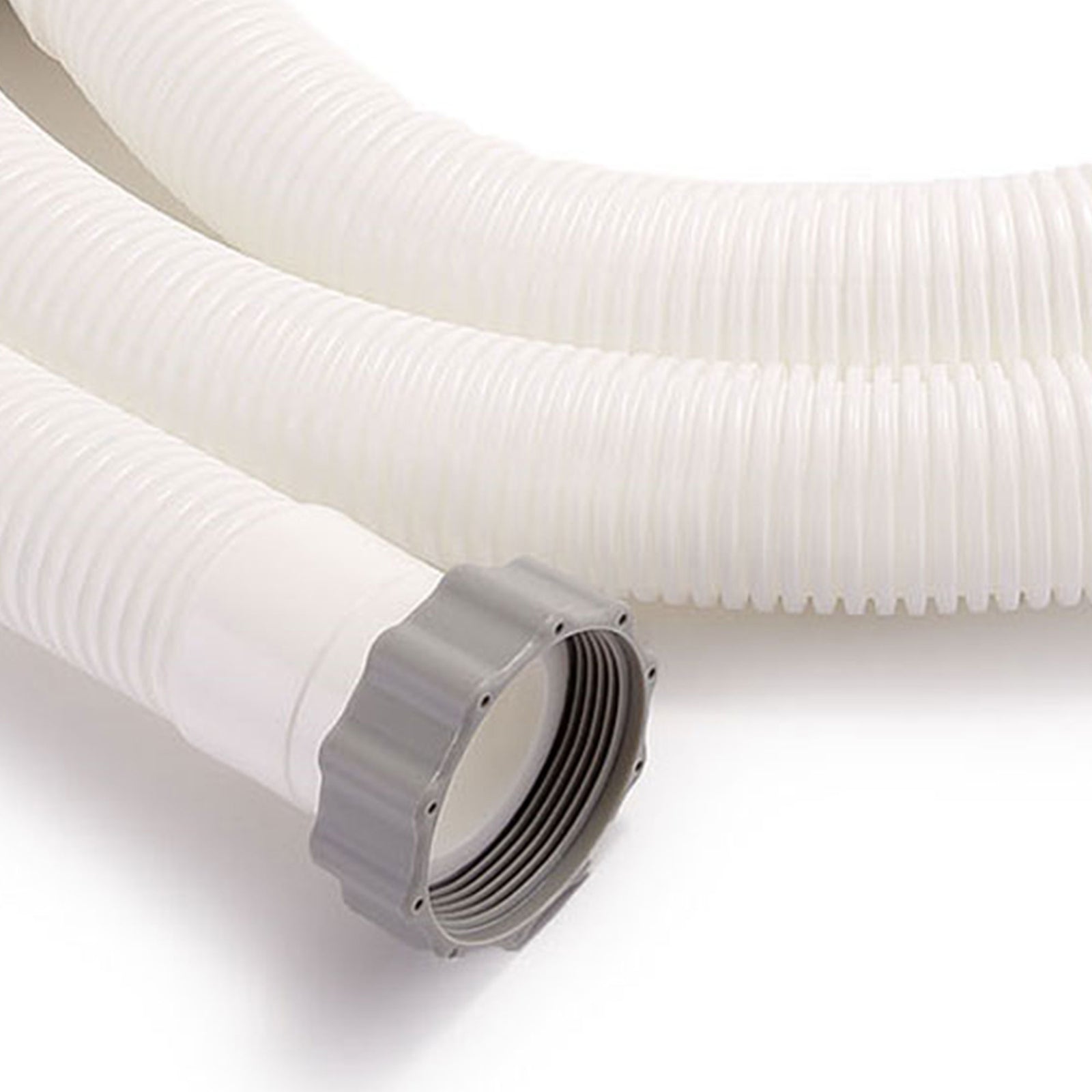 Intex 26071RP 1.5 Inch x 9.8 Foot Replacement Pool Pump Hose Accessory with Nuts - VMInnovations