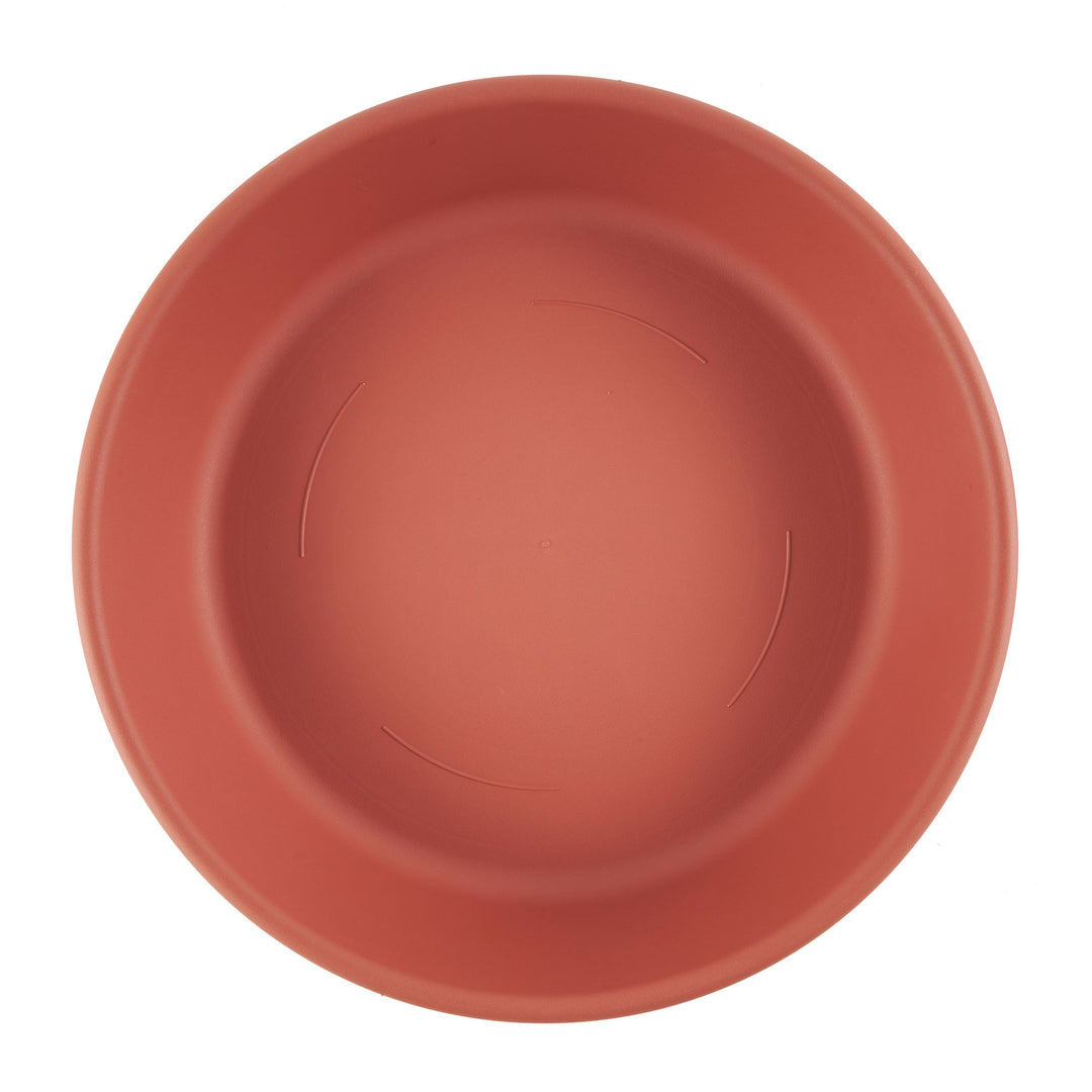 HC Companies Classic Plastic 20" Round Plant Pot Tray Saucer, Clay Brown (Used)