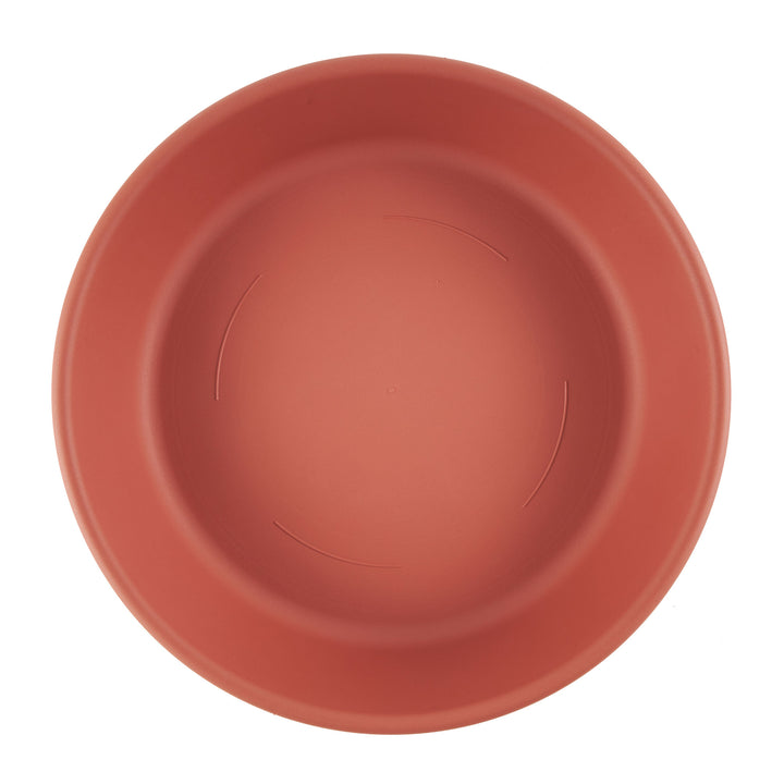 HC Companies Classic Plastic 20" Round Plant Pot Tray Saucer, Clay Brown (Used)