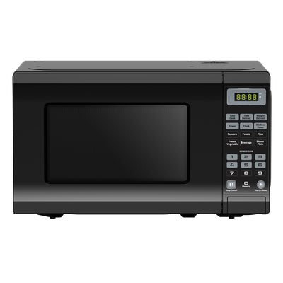 West Bend 0.7 Cu. Ft. 700 Watt Kitchen Countertop Microwave Oven, Black (Used)