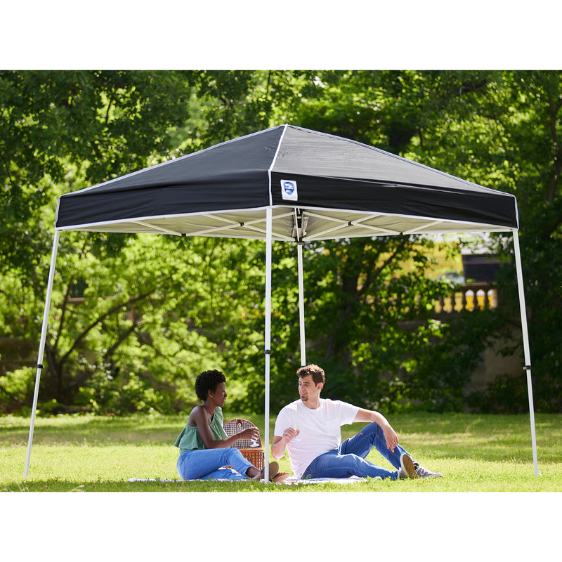 Z-Shade 10x10 Foot Pop Up Shade Canopy Tent Emergency Shelter, Blue (For Parts)