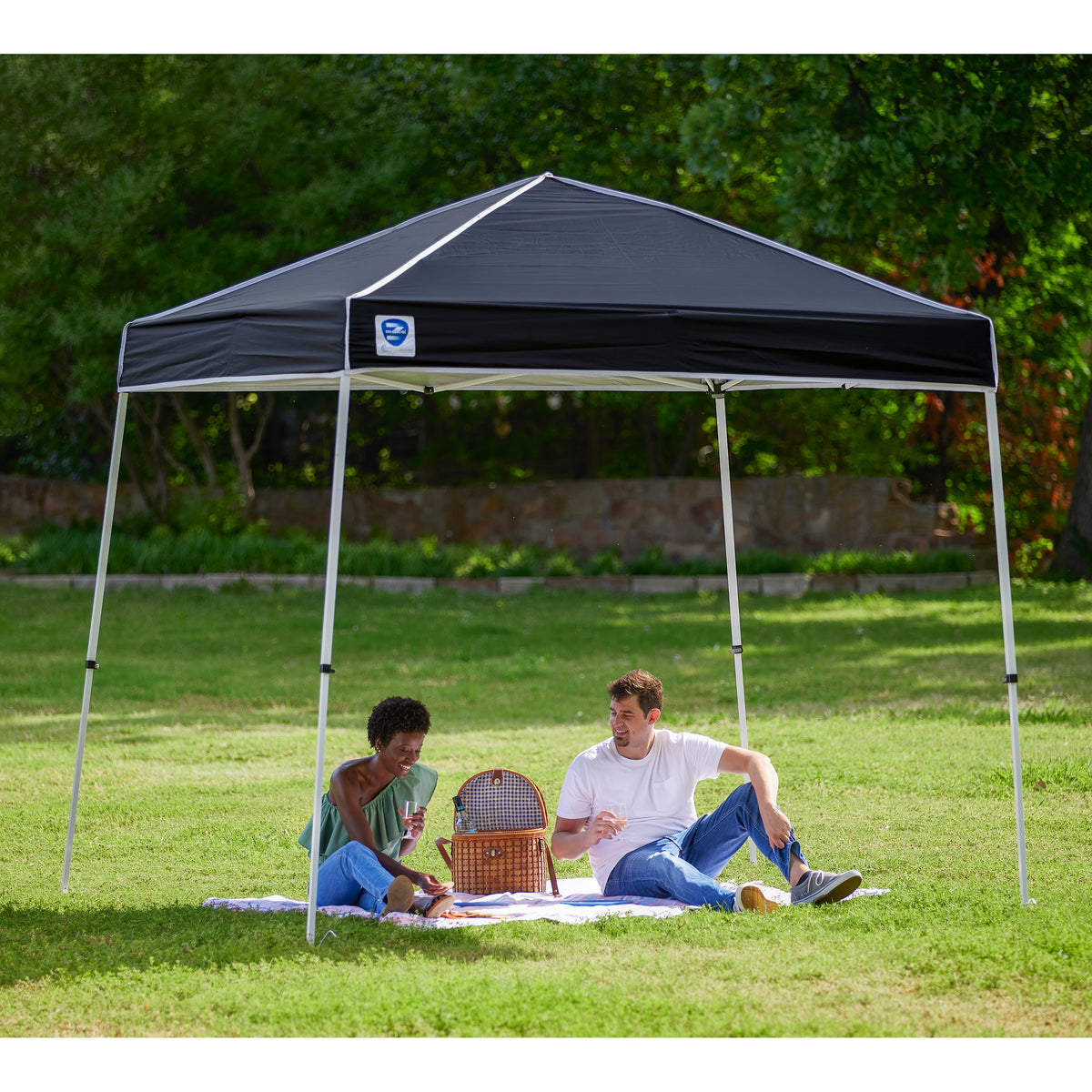 Z-Shade 10 by 10 Foot Instant Pop Up Shade Canopy Tent, Black