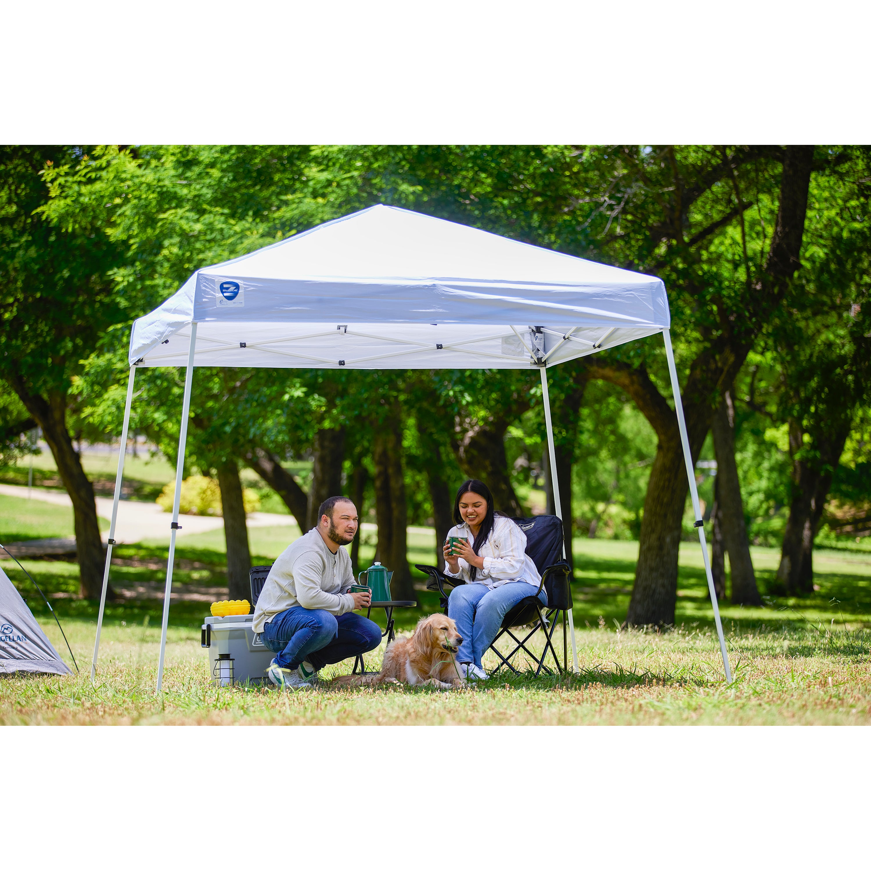 Z-Shade 10 Foot Horizon Screen Shelter Attachment with Push Button Canopy Tent
