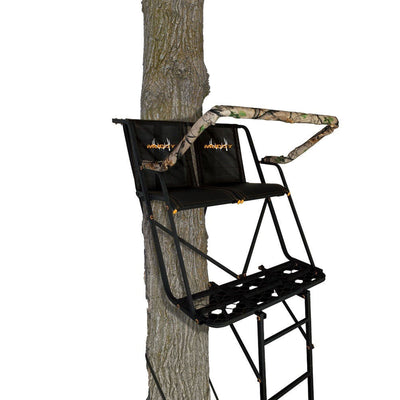 Muddy MLS1550B The Skybox 20 Ft 1 Person Hunting Tree Stand w/ Blind Kit (Used) - VMInnovations