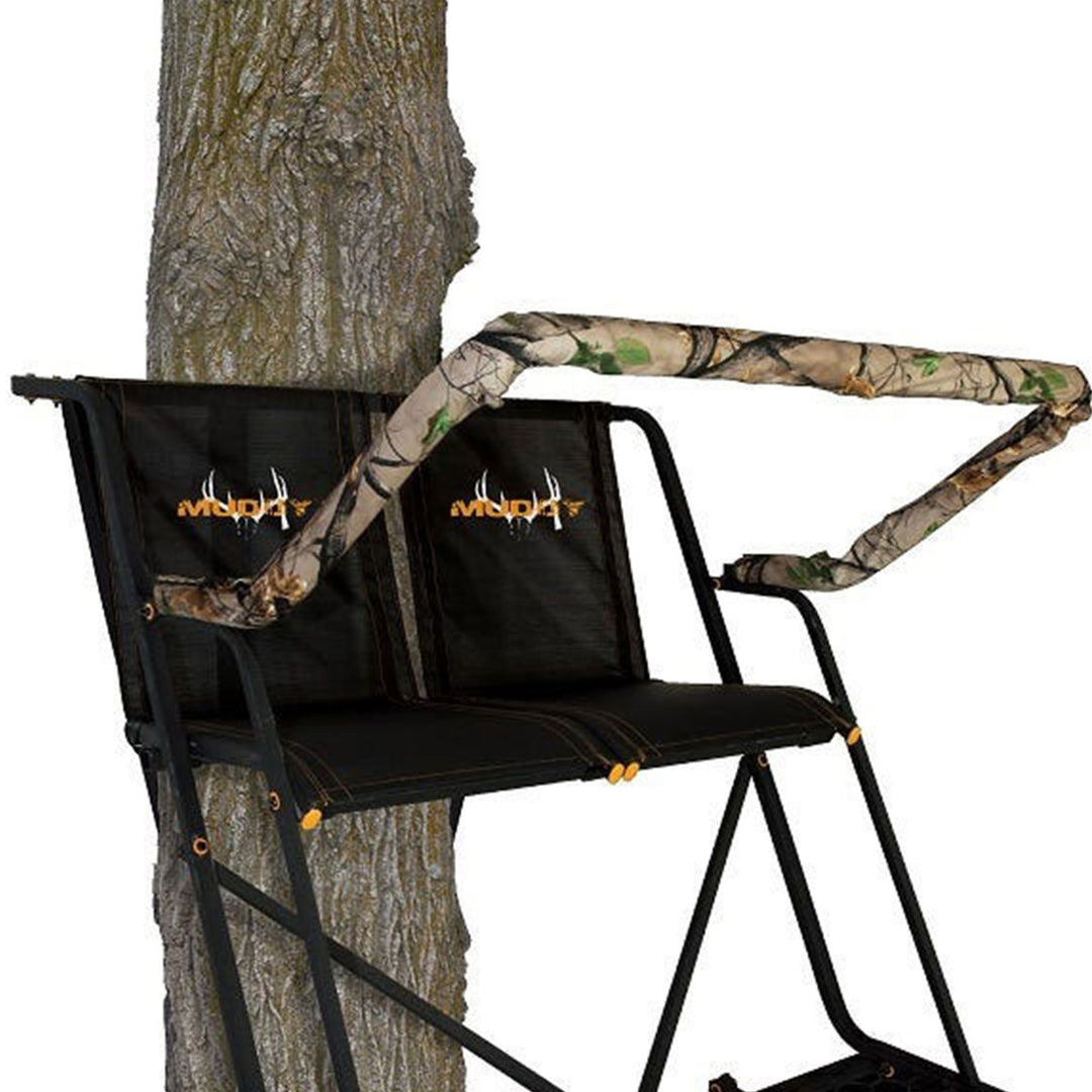 Muddy Skybox 20' Hunting Ladderstand, Climbing Tree Stand w/Blind Kit(For Parts)