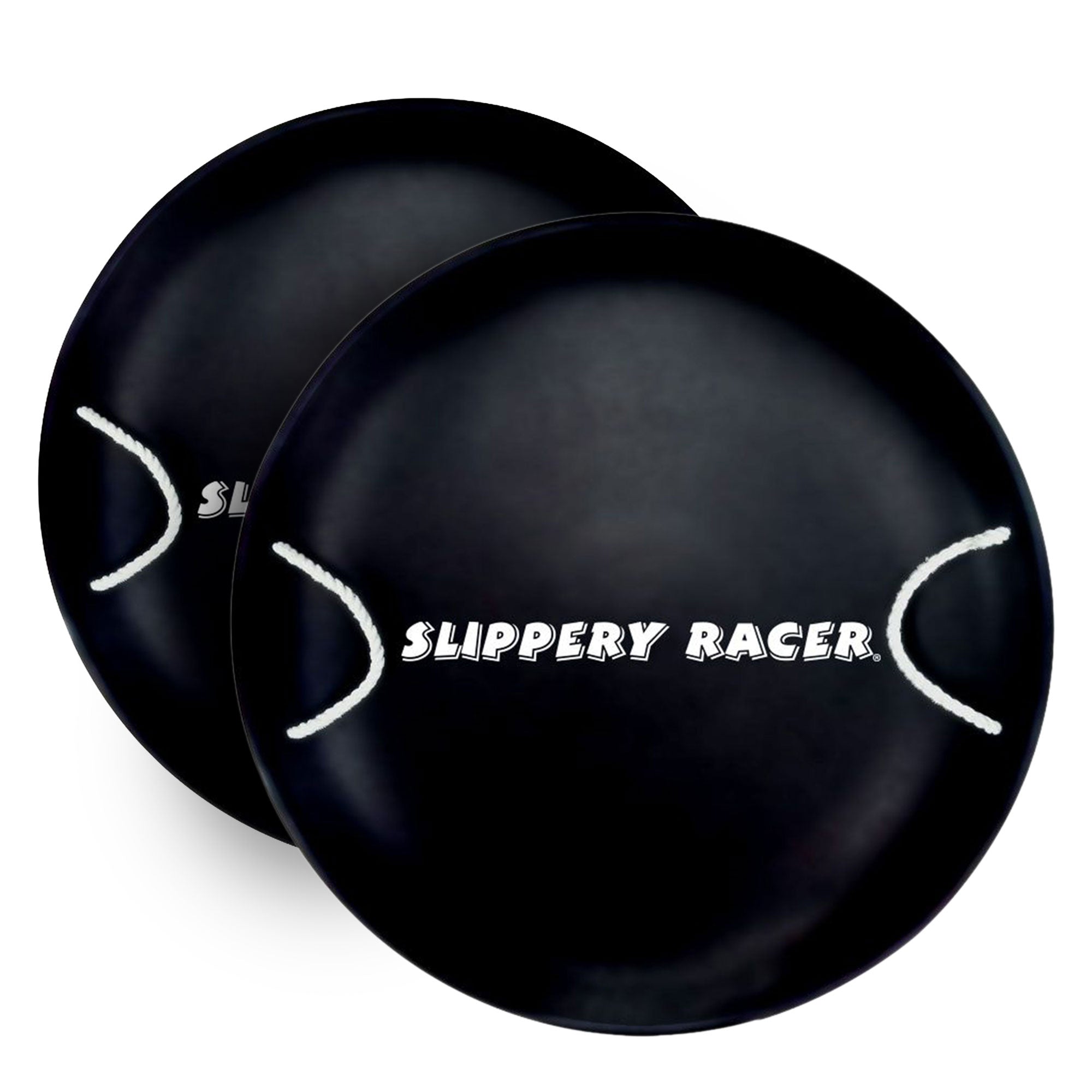 Slippery Racer ProDisc 26" Heavy Duty Metal Saucer Sled w/ Rope Handles (2 Pack) - VMInnovations
