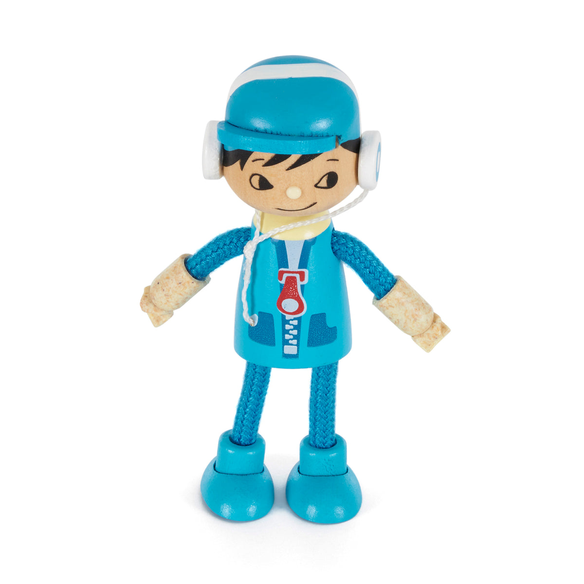 Hape Modern Family of 5 Wooden Bendable Doll Set for Kids Ages 3 and Up (Used)