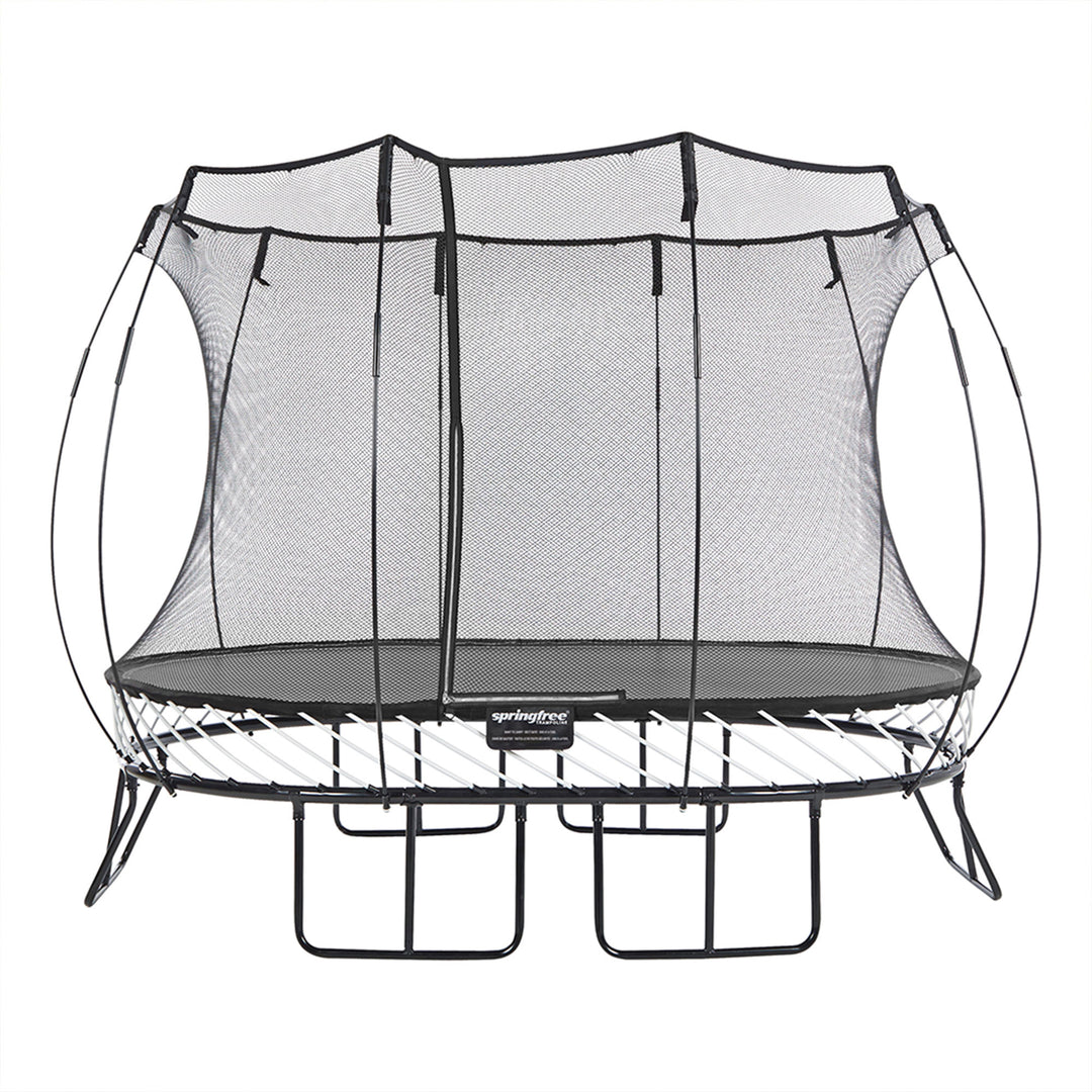 Springfree Trampoline Kids Medium Oval 8 x 11 Ft Trampoline w/ Enclosure (Used) - VMInnovations