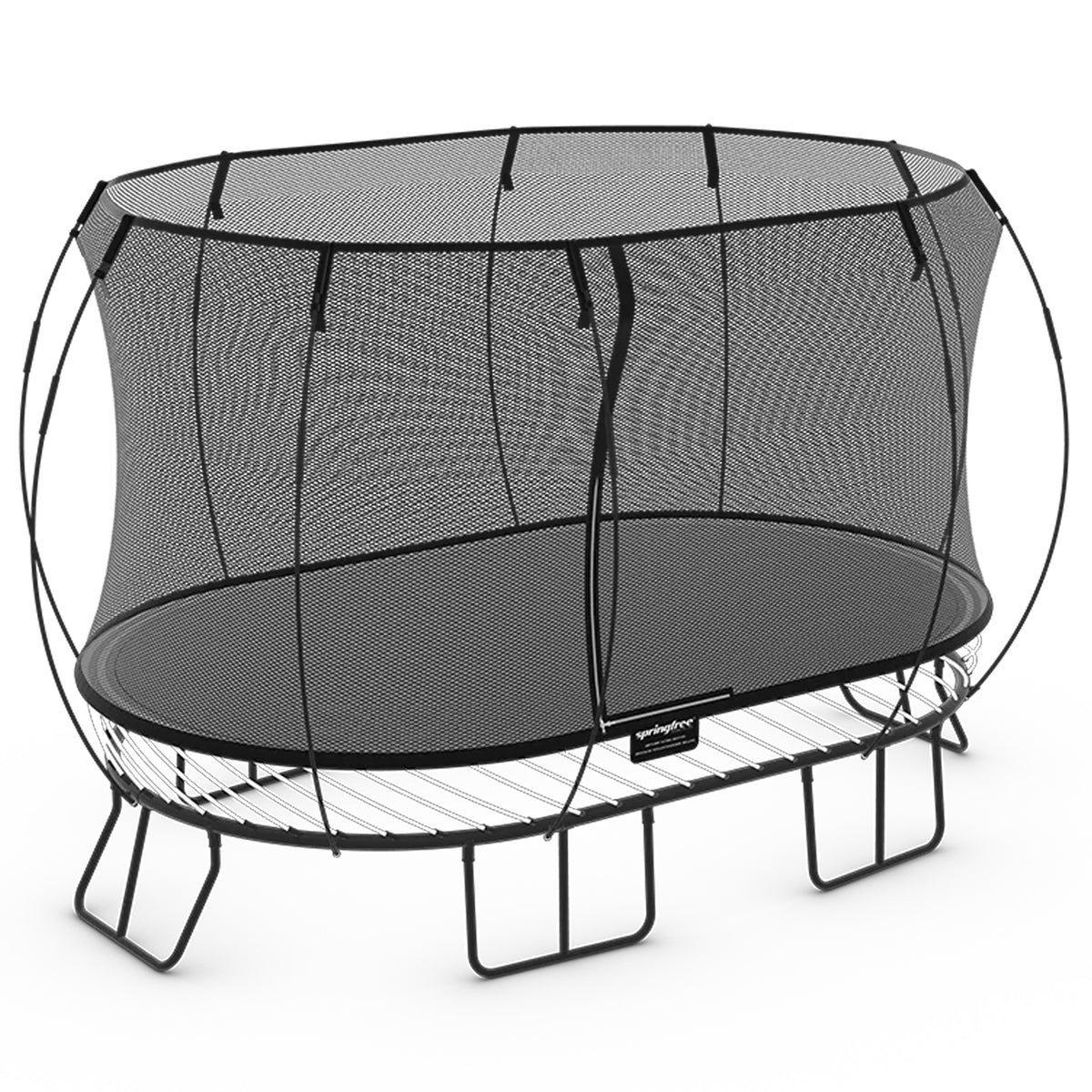 Springfree Trampoline Kids Oval 8 x 13 Ft Trampoline w/ Enclosure (For Parts)