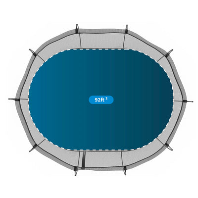 Springfree Trampoline Kids Large Oval 8 x 13 Ft Trampoline w/ Enclosure (Used) - VMInnovations