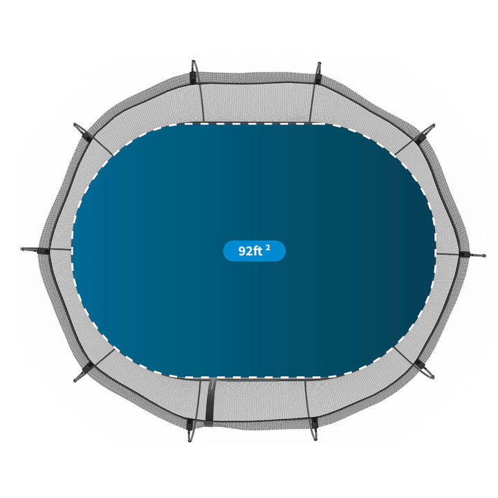 Springfree Trampoline Kids Large Oval 8 x 13 Ft Trampoline w/ Enclosure (Used)