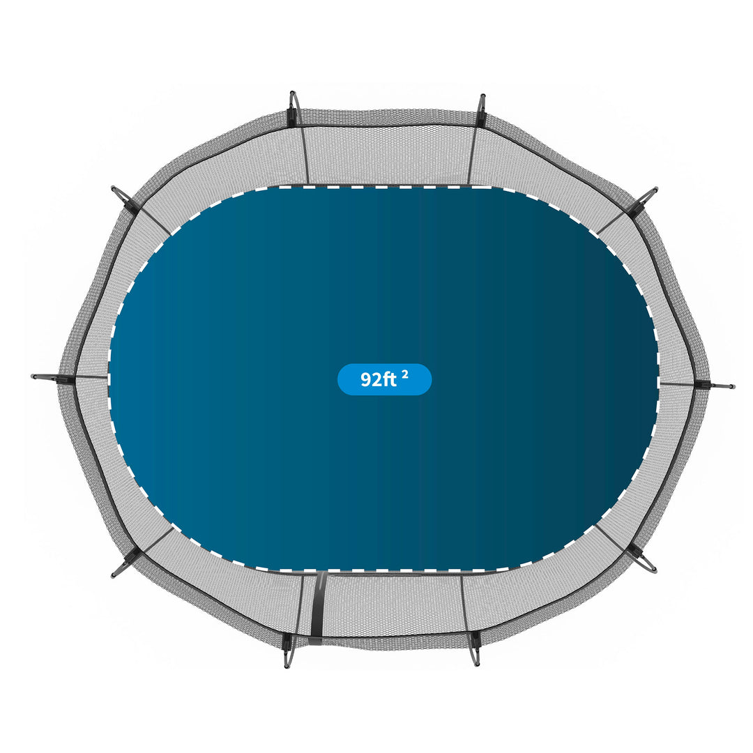 Springfree Trampoline Kids Large Oval 8x13 Ft Trampoline w/ Enclosure (Open Box)