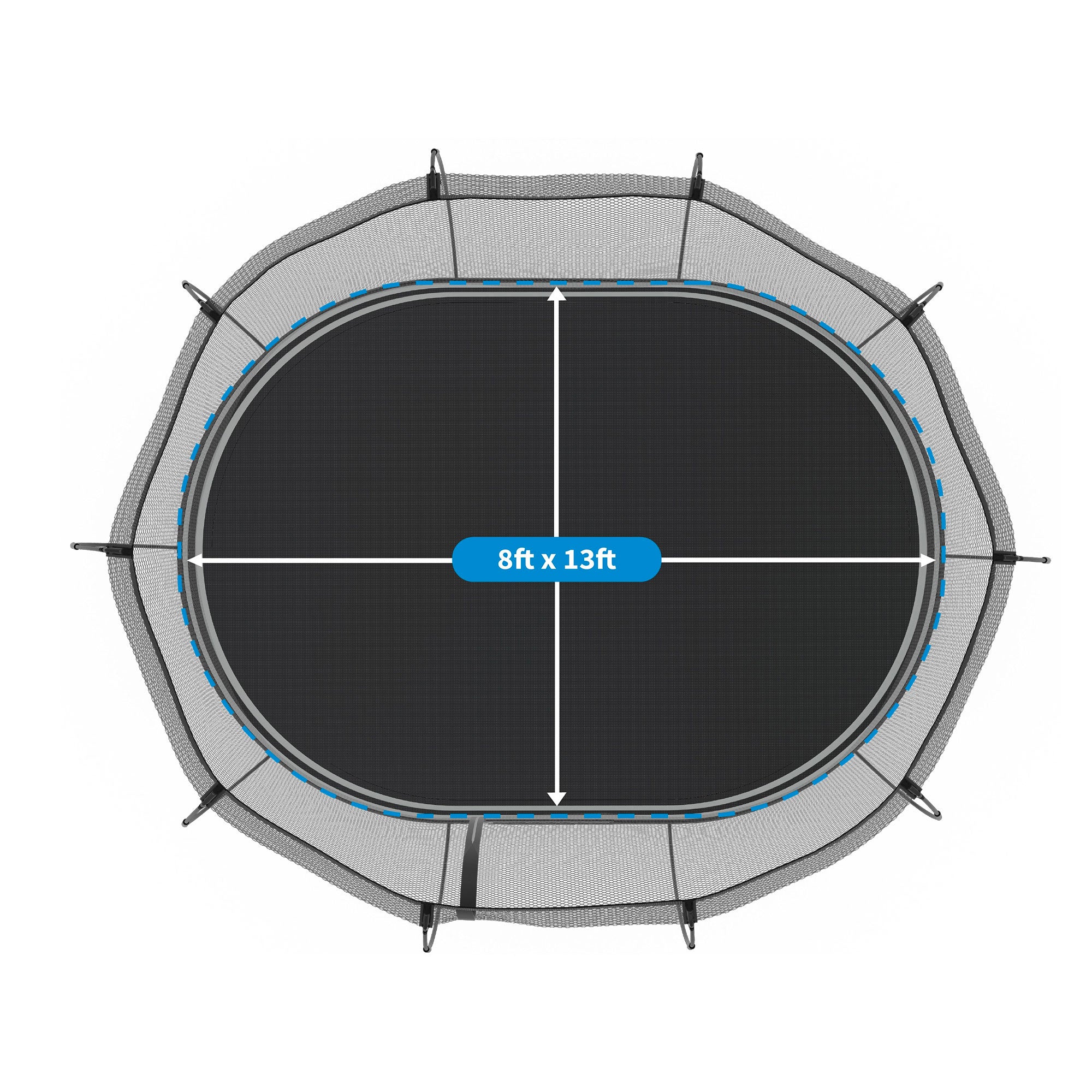 Springfree Trampoline Kids Outdoor Large Oval 8 x 13' Trampoline with Enclosure - VMInnovations