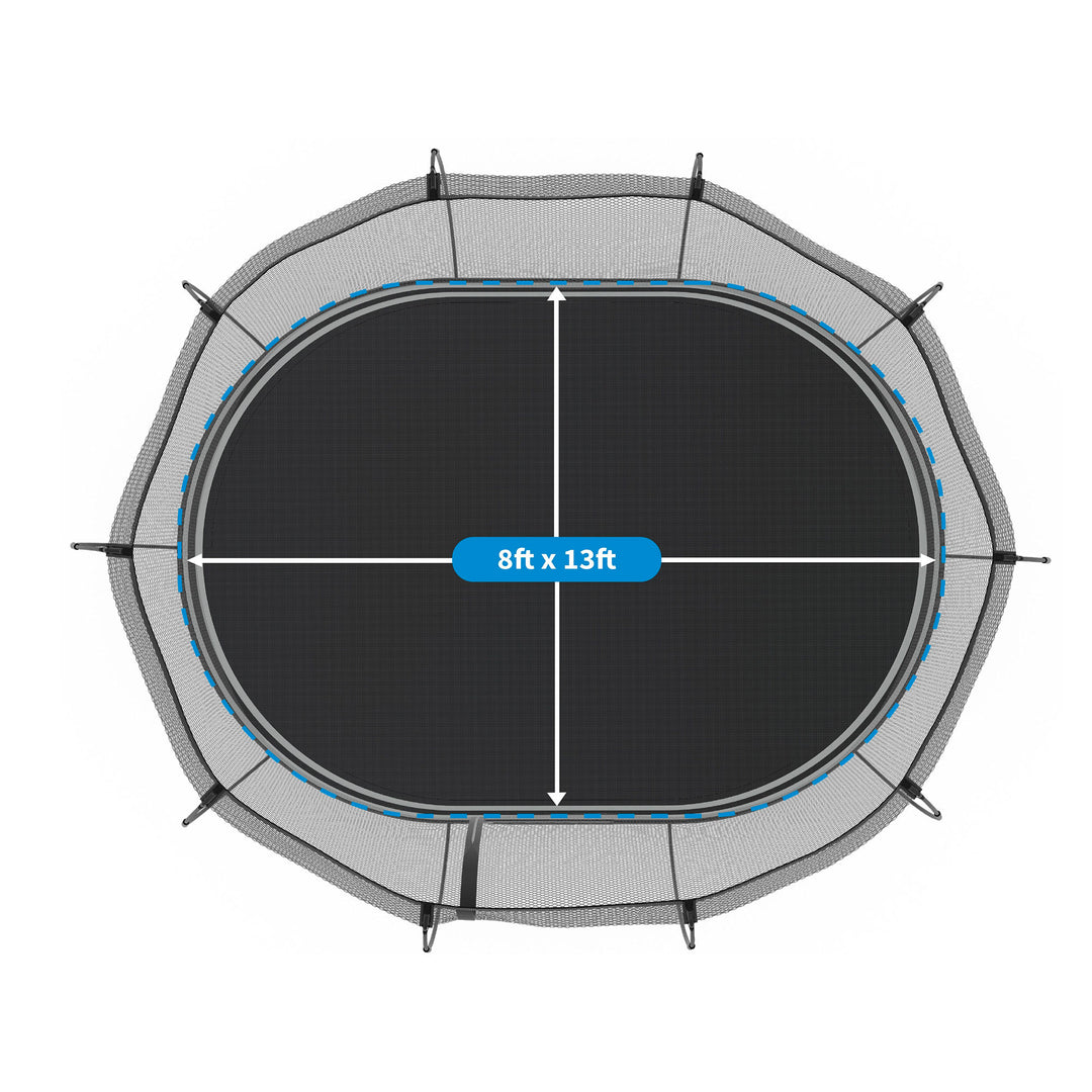 Springfree Trampoline Kids Large Oval 8 x 13 Ft Trampoline w/ Enclosure (Used)