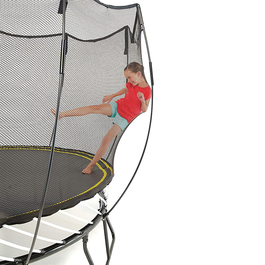 Springfree Trampoline Kids Outdoor Large Square 11 Ft Trampoline with Enclosure