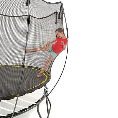 Springfree Trampoline Kids Outdoor Large Square 11 Ft Trampoline with Enclosure