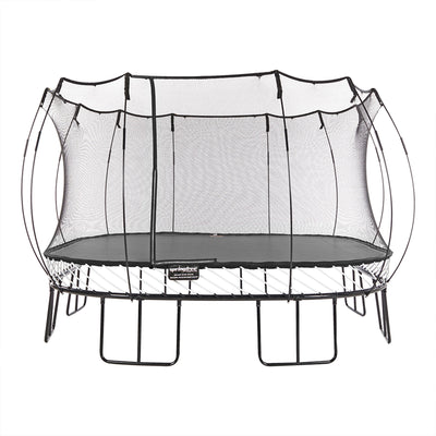 Springfree Trampoline Kids Outdoor Jumbo Square 13 Ft Trampoline with Enclosure