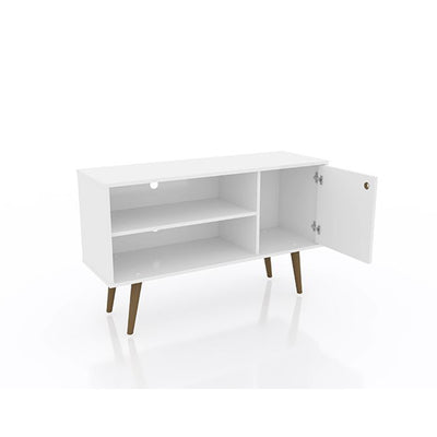 Manhattan Comfort Liberty 42.52 Inch Modern Wood TV Stand with Legs (Damaged)