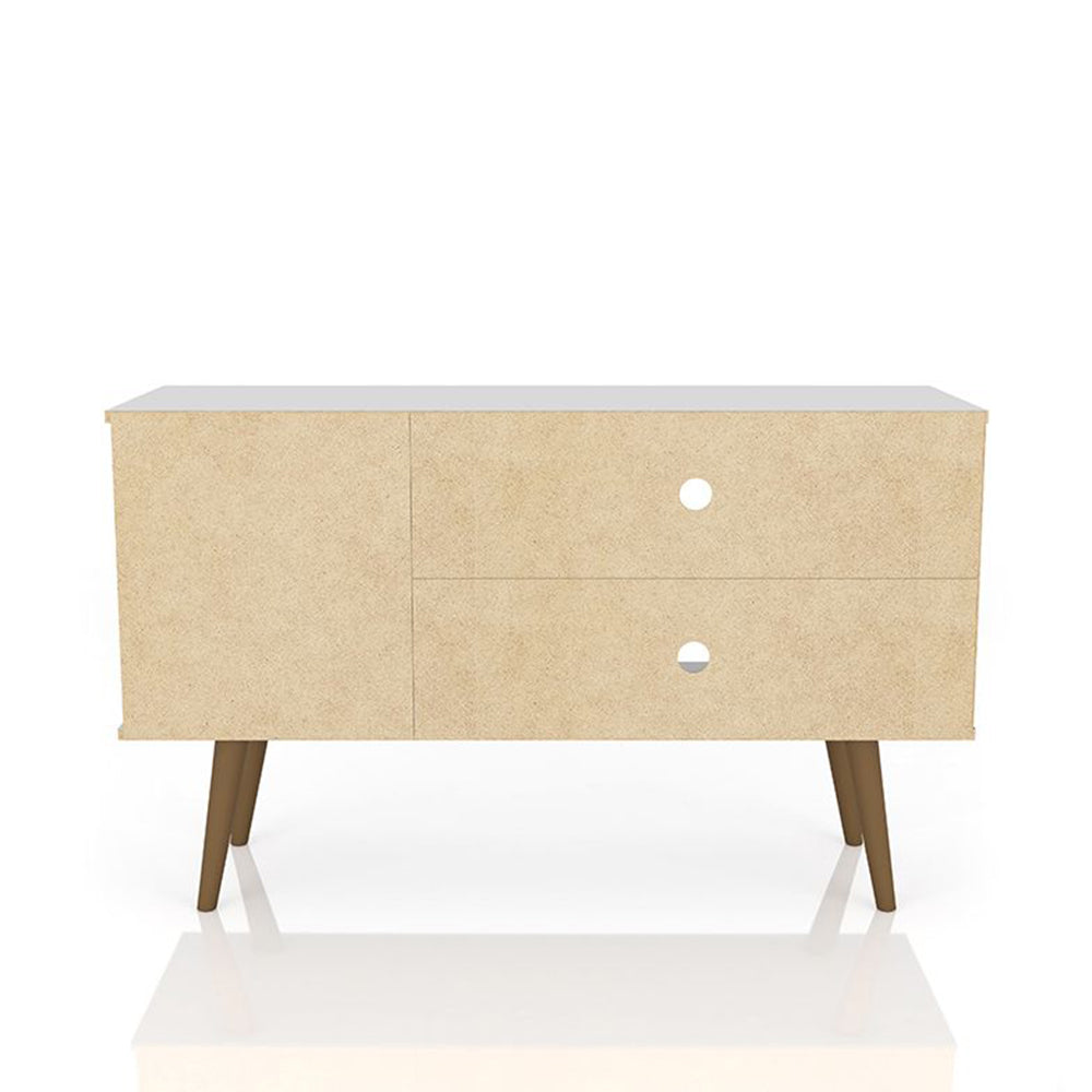 Manhattan Comfort Liberty 42.52 Inch Modern Wood TV Stand with Legs (Damaged)