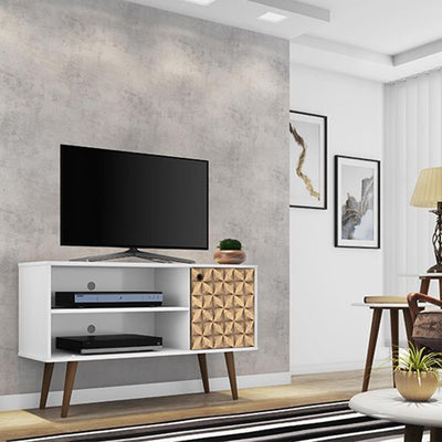 Manhattan Comfort Liberty 42.52 Inch Wood TV Stand with Legs (Open Box)