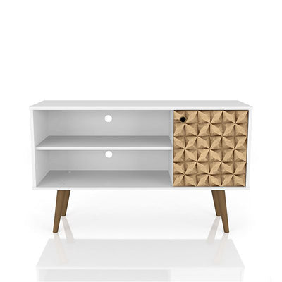 Manhattan Comfort Liberty 42.52 Inch Wood TV Stand with Legs (Open Box)