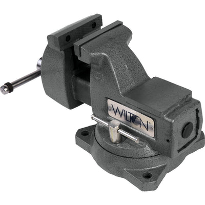 Wilton Tools 21300 4" Wide Jaw 4 1/2" Opening Steel Swivel Base Mechanics Vise