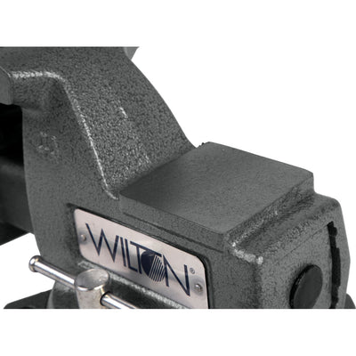 Wilton Tools 21300 4" Wide Jaw 4 1/2" Opening Steel Swivel Base Mechanics Vise