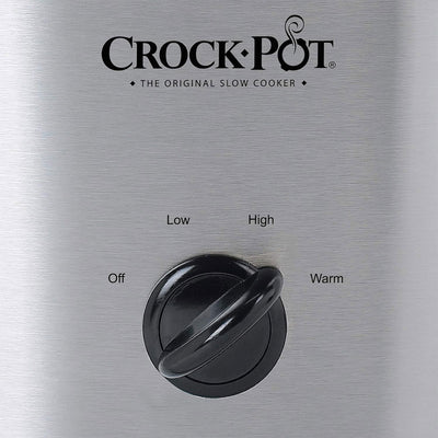 Crock Pot 6 Qt Cook' N Carry Portable Slow Cooker, Stainless Steel (Open Box) - VMInnovations