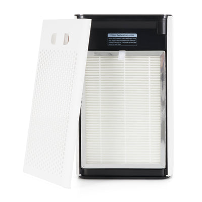 Medify Air Table Top Air Purifier, White and HEPA Replacement Filters (2 Pack) - VMInnovations